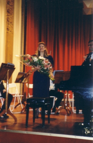 Tiziana Moneta con l'Orchestra Sinfonica di Sanremo